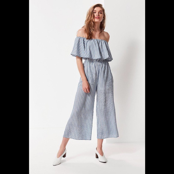 NWOT Urban Outfitters Off Shoulder Jumpsuit - Picture 1 of 6